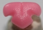 Preview: Sicherheitsnase 13 mm Katze hart rosa mit Sicherheitsscheibe