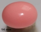 Preview: Sicherheitsnase oval hart rosa glänzend mit Sicherheitsscheibe