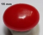 Preview: Sicherheitsnase oval hart rot glänzend mit Sicherheitsscheibe