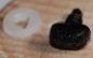 Preview: Sicherheitsnase 6 mm x 9 mm Bär hart schwarz glänzend mit Sicherheitsscheibe