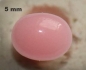 Preview: Sicherheitsnase oval hart rosa glänzend mit Sicherheitsscheibe
