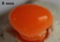 Preview: Sicherheitsnase dreieckig hart orange glänzend mit Sicherheitsscheibe
