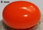 Preview: Sicherheitsnase oval hart orange glänzend mit Sicherheitsscheibe