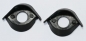 Preview: 1 Paar Augenlider schwarz Ober/Unterlid (passend für 16 mm Sicherheitsaugen)