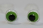 Preview: 1 Paar 10 mm Sicherheitsaugen Froschaugen weiß grün schwarz