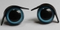 Preview: 1 Paar Augenlider schwarz spitz (passend für 24 mm Sicherheitsaugen)