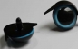 Preview: 1 Paar Augenlider schwarz spitz (passend für 24 mm Sicherheitsaugen)