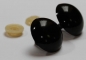 Preview: 1 Paar Sicherheitsaugen 30 mm Teddyaugen schwarz durchgefärbt