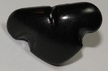 Sicherheitsnase 25 mm x 16 mm Katze hart schwarz mit Sicherheitsscheibe