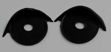 1 Paar Augenlider schwarz (passend für 24 mm Sicherheitsaugen)
