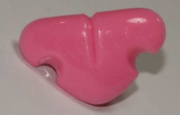 Sicherheitsnase 30 mm x 20 mm Katze hart pink mit Sicherheitsscheibe