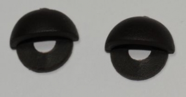 1 Paar Augenlider Schlaf dunkelbraun (passend für 10 mm Sicherheitsaugen)