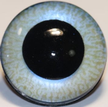 1 Paar Sicherheitsaugen mittelgroße runde Pupillen blaugrau schimmernd verschiedenfarbige Iris