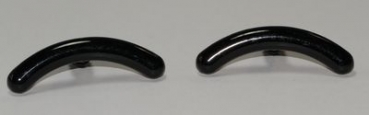 1 Paar Sicherheitsaugenbrauen 40 mm x 6 mm schwarz Augenbrauen
