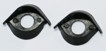 1 Paar Augenlider schwarz Ober/Unterlid (passend für 16 mm Sicherheitsaugen)