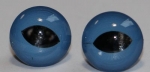 1 Paar 8 mm Kunststoffaugen Katze blau zum Annähen