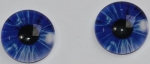 1 Paar Augen Glaslinsen zum Aufkleben 12 mm dunkelblau