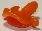 Sicherheitsnase 25 x 10 mm Schnabel hart orange glänzend mit Sicherheitsscheibe