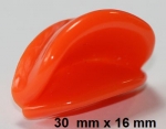 Sicherheitsnase 30 x 16 mm Schnabel hart orange glänzend mit Sicherheitsscheibe