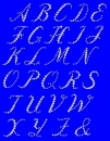 Swarovski-Bügelapplikation Buchstabe Schrift 1
